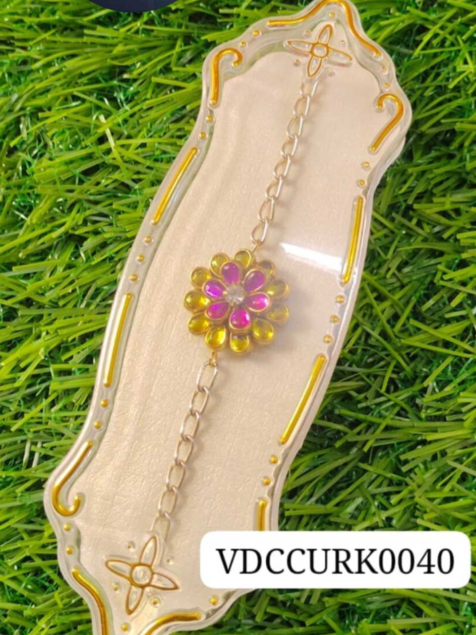 Silver Style Rakhi-Handcrafted 